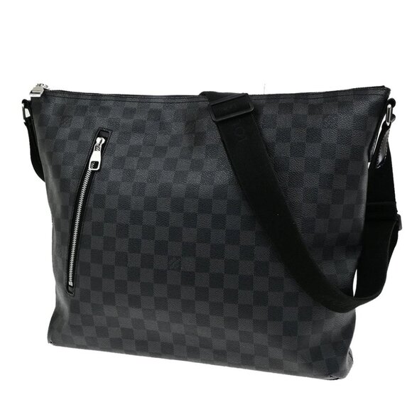 LOUIS VUITTON Mick GM Crossbody Shoulder Bag Damier Graphite BK N41105 12YG871 - Picture 1 of 15